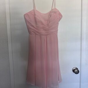 David's Bridal Soft Pink Dress